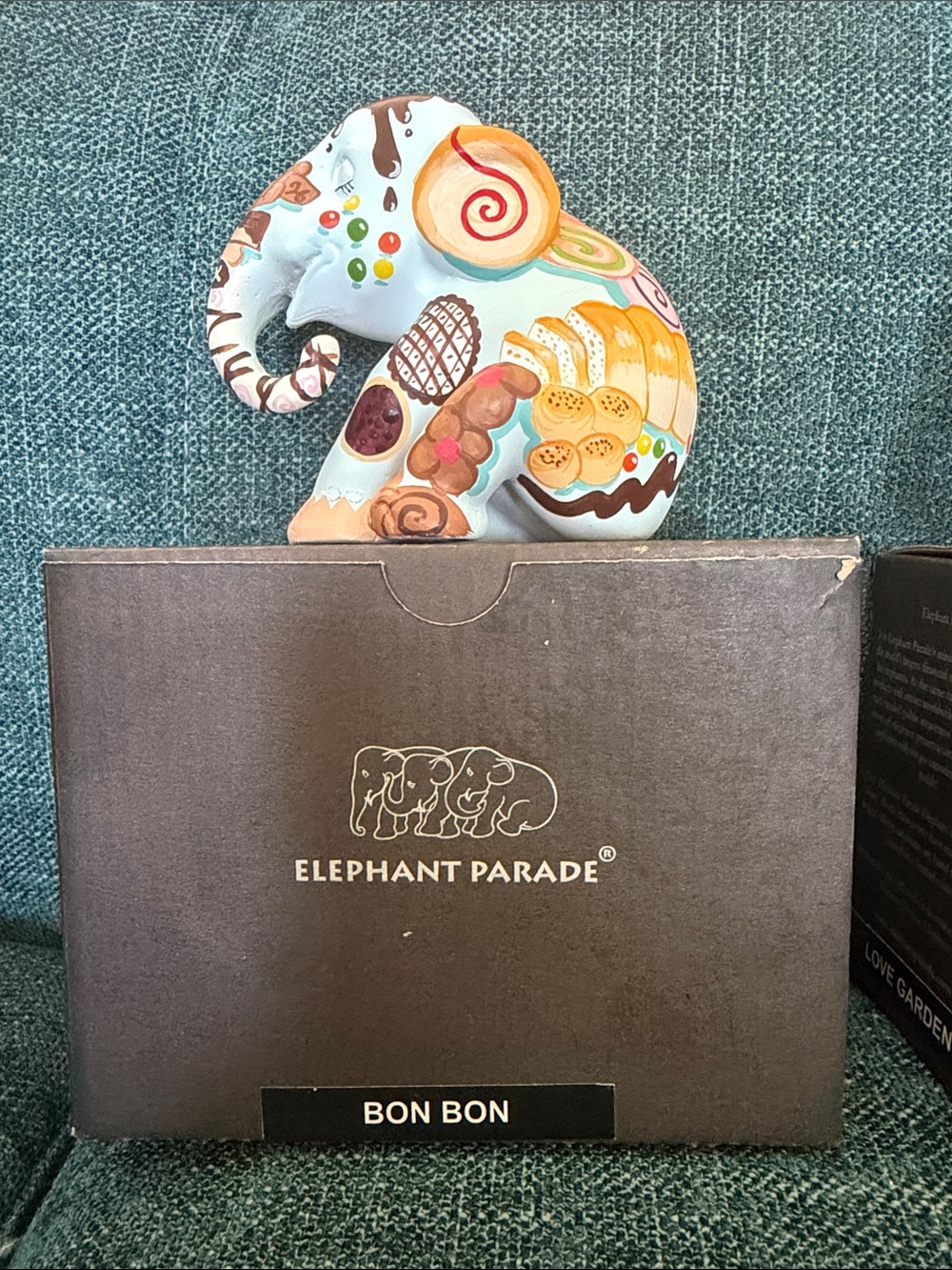 "Bon Bon" Hand-Painted Elephant Figurine - Multicolor